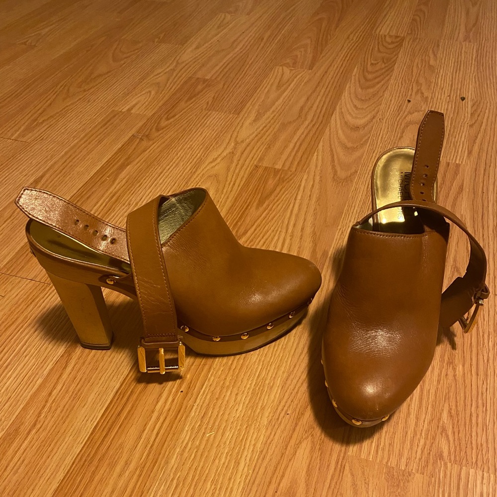 Michael Kors high heel clogs